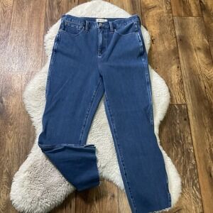 Madewell 11" Roadtripper Denim Jeans Women's SIZE 29 Hi Rise Raw Hem
